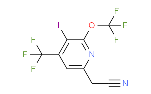 3-Iodo-2-(trifluoromethoxy)-4-(trifluoromethyl)pyridine-6-acetonitrile