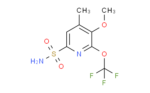 3-Methoxy-4-methyl-2-(trifluoromethoxy)pyridine-6-sulfonamide