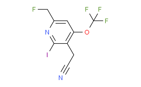 6-(Fluoromethyl)-2-iodo-4-(trifluoromethoxy)pyridine-3-acetonitrile