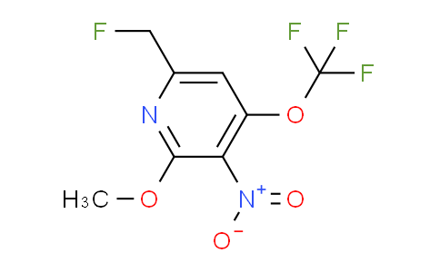 6-(Fluoromethyl)-2-methoxy-3-nitro-4-(trifluoromethoxy)pyridine