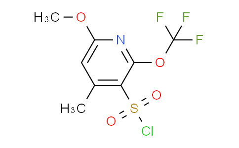 6-Methoxy-4-methyl-2-(trifluoromethoxy)pyridine-3-sulfonyl chloride