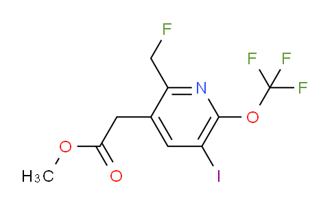 Methyl 2-(fluoromethyl)-5-iodo-6-(trifluoromethoxy)pyridine-3-acetate