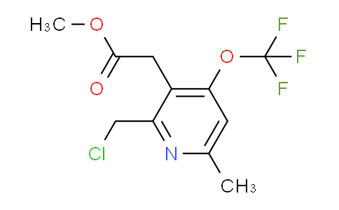 Methyl 2-(chloromethyl)-6-methyl-4-(trifluoromethoxy)pyridine-3-acetate