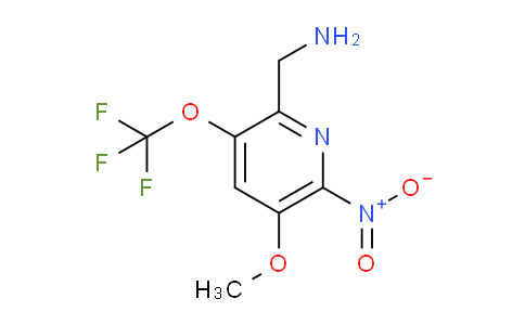 2-(Aminomethyl)-5-methoxy-6-nitro-3-(trifluoromethoxy)pyridine