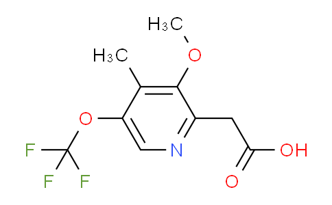 3-Methoxy-4-methyl-5-(trifluoromethoxy)pyridine-2-acetic acid