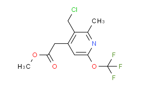 Methyl 3-(chloromethyl)-2-methyl-6-(trifluoromethoxy)pyridine-4-acetate