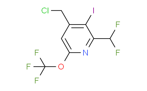 4-(Chloromethyl)-2-(difluoromethyl)-3-iodo-6-(trifluoromethoxy)pyridine
