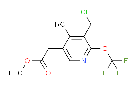 Methyl 3-(chloromethyl)-4-methyl-2-(trifluoromethoxy)pyridine-5-acetate