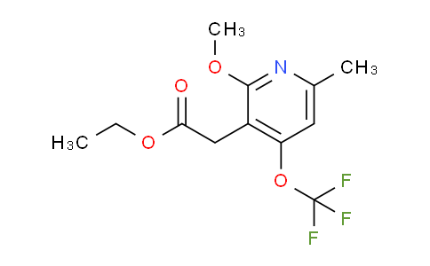 Ethyl 2-methoxy-6-methyl-4-(trifluoromethoxy)pyridine-3-acetate