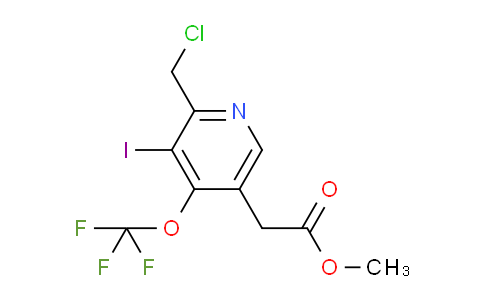 Methyl 2-(chloromethyl)-3-iodo-4-(trifluoromethoxy)pyridine-5-acetate