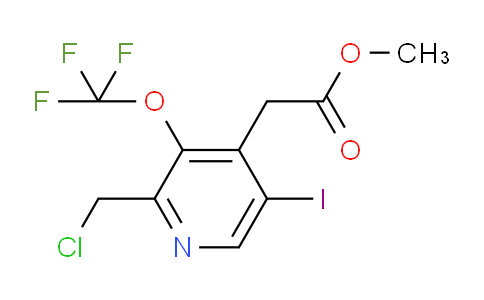 Methyl 2-(chloromethyl)-5-iodo-3-(trifluoromethoxy)pyridine-4-acetate