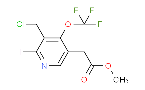 Methyl 3-(chloromethyl)-2-iodo-4-(trifluoromethoxy)pyridine-5-acetate
