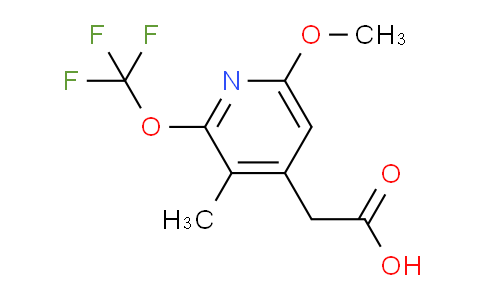 6-Methoxy-3-methyl-2-(trifluoromethoxy)pyridine-4-acetic acid