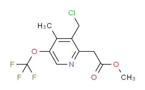 AM21111 | 1361759-19-4 | Methyl 3-(chloromethyl)-4-methyl-5-(trifluoromethoxy)pyridine-2-acetate