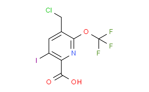 3-(Chloromethyl)-5-iodo-2-(trifluoromethoxy)pyridine-6-carboxylic acid