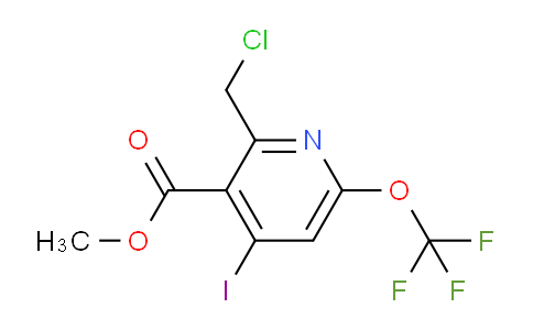Methyl 2-(chloromethyl)-4-iodo-6-(trifluoromethoxy)pyridine-3-carboxylate