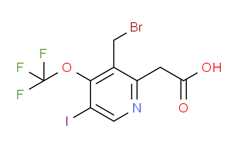 3-(Bromomethyl)-5-iodo-4-(trifluoromethoxy)pyridine-2-acetic acid