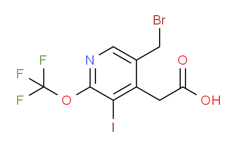 5-(Bromomethyl)-3-iodo-2-(trifluoromethoxy)pyridine-4-acetic acid