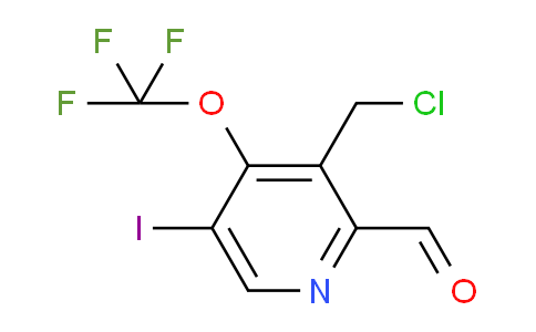 3-(Chloromethyl)-5-iodo-4-(trifluoromethoxy)pyridine-2-carboxaldehyde