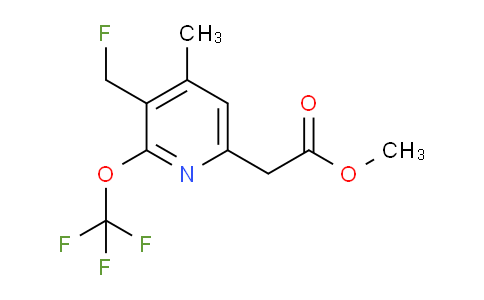 Methyl 3-(fluoromethyl)-4-methyl-2-(trifluoromethoxy)pyridine-6-acetate