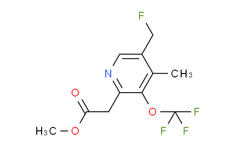 Methyl 5-(fluoromethyl)-4-methyl-3-(trifluoromethoxy)pyridine-2-acetate