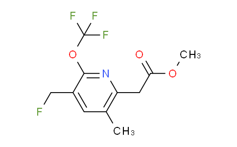 Methyl 3-(fluoromethyl)-5-methyl-2-(trifluoromethoxy)pyridine-6-acetate