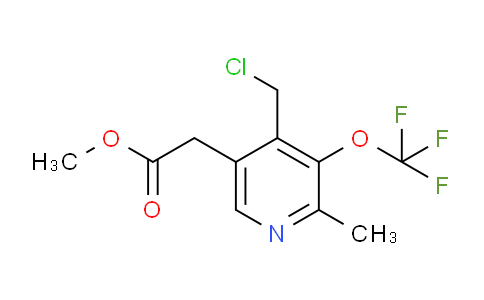 Methyl 4-(chloromethyl)-2-methyl-3-(trifluoromethoxy)pyridine-5-acetate