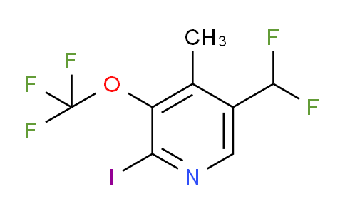 5-(Difluoromethyl)-2-iodo-4-methyl-3-(trifluoromethoxy)pyridine