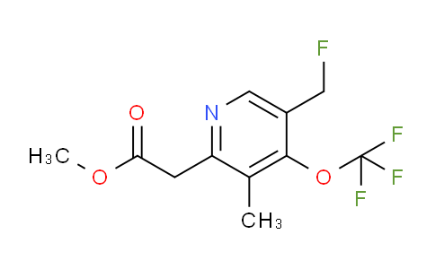 Methyl 5-(fluoromethyl)-3-methyl-4-(trifluoromethoxy)pyridine-2-acetate