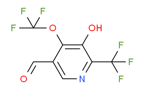 3-Hydroxy-4-(trifluoromethoxy)-2-(trifluoromethyl)pyridine-5-carboxaldehyde