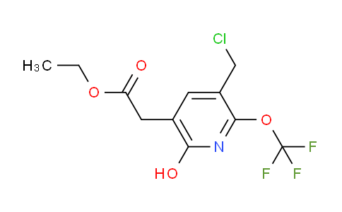 Ethyl 3-(chloromethyl)-6-hydroxy-2-(trifluoromethoxy)pyridine-5-acetate