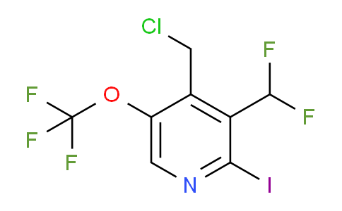 4-(Chloromethyl)-3-(difluoromethyl)-2-iodo-5-(trifluoromethoxy)pyridine