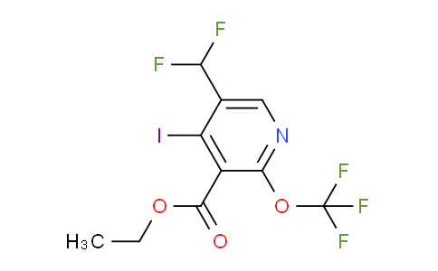 Ethyl 5-(difluoromethyl)-4-iodo-2-(trifluoromethoxy)pyridine-3-carboxylate