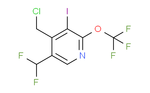 4-(Chloromethyl)-5-(difluoromethyl)-3-iodo-2-(trifluoromethoxy)pyridine