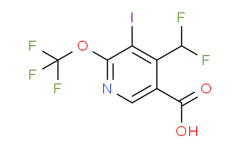 4-(Difluoromethyl)-3-iodo-2-(trifluoromethoxy)pyridine-5-carboxylic acid