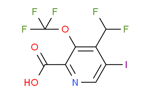 4-(Difluoromethyl)-5-iodo-3-(trifluoromethoxy)pyridine-2-carboxylic acid