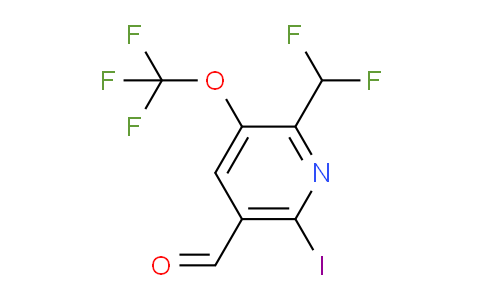 AM211246 | 1805116-93-1 | 2-(Difluoromethyl)-6-iodo-3-(trifluoromethoxy)pyridine-5-carboxaldehyde