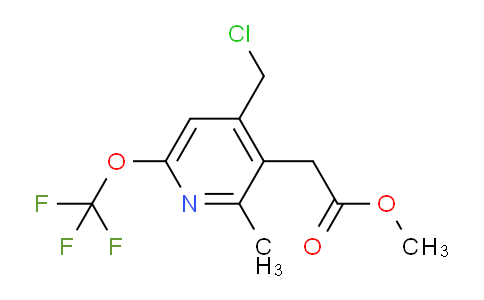 Methyl 4-(chloromethyl)-2-methyl-6-(trifluoromethoxy)pyridine-3-acetate