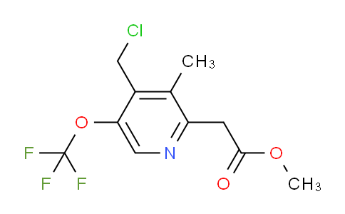 Methyl 4-(chloromethyl)-3-methyl-5-(trifluoromethoxy)pyridine-2-acetate