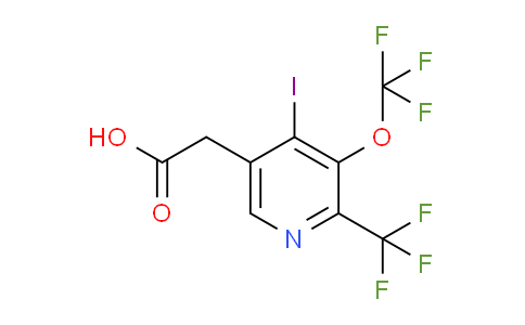 AM211277 | 1804768-49-7 | 4-Iodo-3-(trifluoromethoxy)-2-(trifluoromethyl)pyridine-5-acetic acid
