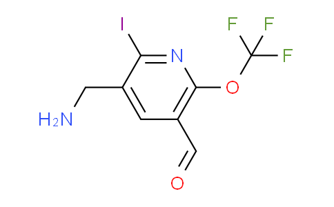 3-(Aminomethyl)-2-iodo-6-(trifluoromethoxy)pyridine-5-carboxaldehyde