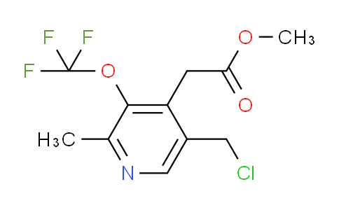 Methyl 5-(chloromethyl)-2-methyl-3-(trifluoromethoxy)pyridine-4-acetate