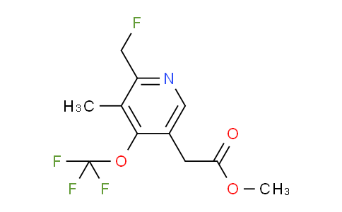 Methyl 2-(fluoromethyl)-3-methyl-4-(trifluoromethoxy)pyridine-5-acetate