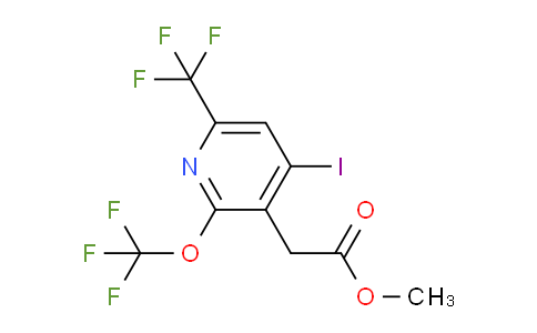 Methyl 4-iodo-2-(trifluoromethoxy)-6-(trifluoromethyl)pyridine-3-acetate