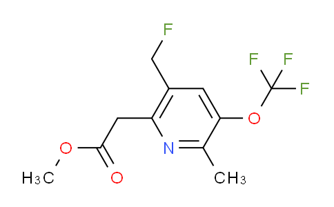 AM21134 | 1361804-61-6 | Methyl 5-(fluoromethyl)-2-methyl-3-(trifluoromethoxy)pyridine-6-acetate