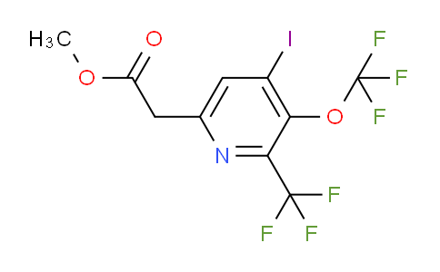 Methyl 4-iodo-3-(trifluoromethoxy)-2-(trifluoromethyl)pyridine-6-acetate