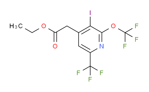 AM211344 | 1804351-97-0 | Ethyl 3-iodo-2-(trifluoromethoxy)-6-(trifluoromethyl)pyridine-4-acetate