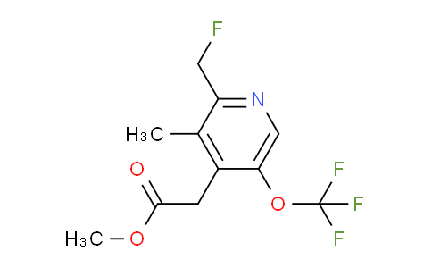 Methyl 2-(fluoromethyl)-3-methyl-5-(trifluoromethoxy)pyridine-4-acetate