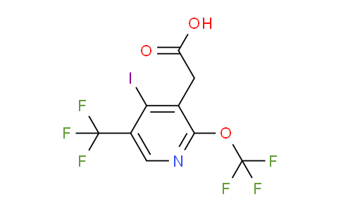 AM211355 | 1805109-66-3 | 4-Iodo-2-(trifluoromethoxy)-5-(trifluoromethyl)pyridine-3-acetic acid