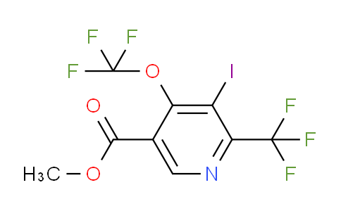 Methyl 3-iodo-4-(trifluoromethoxy)-2-(trifluoromethyl)pyridine-5-carboxylate